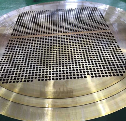 Chapa folheada a cobre 304L ASTM C52100 Tubo folheado a latão para trocador de calor industrial