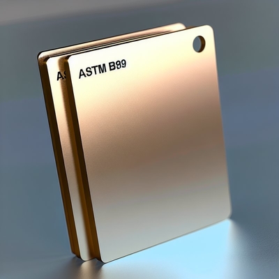 Placa de metal bronze ASTM B898 polida automaticamente para fabricação de titânio e metal revestido