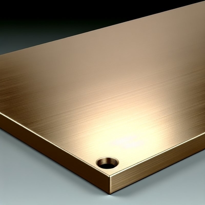 Placa de metal bronze ASTM B898 polida automaticamente para fabricação de titânio e metal revestido