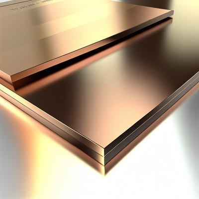 Placa de metal bronze ASTM B898 polida automaticamente para fabricação de titânio e metal revestido