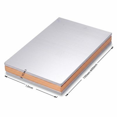 2-12 mm Espessura Placa revestida de titânio com material metálico revestido de cobre 100 mm-6000 mm comprimento