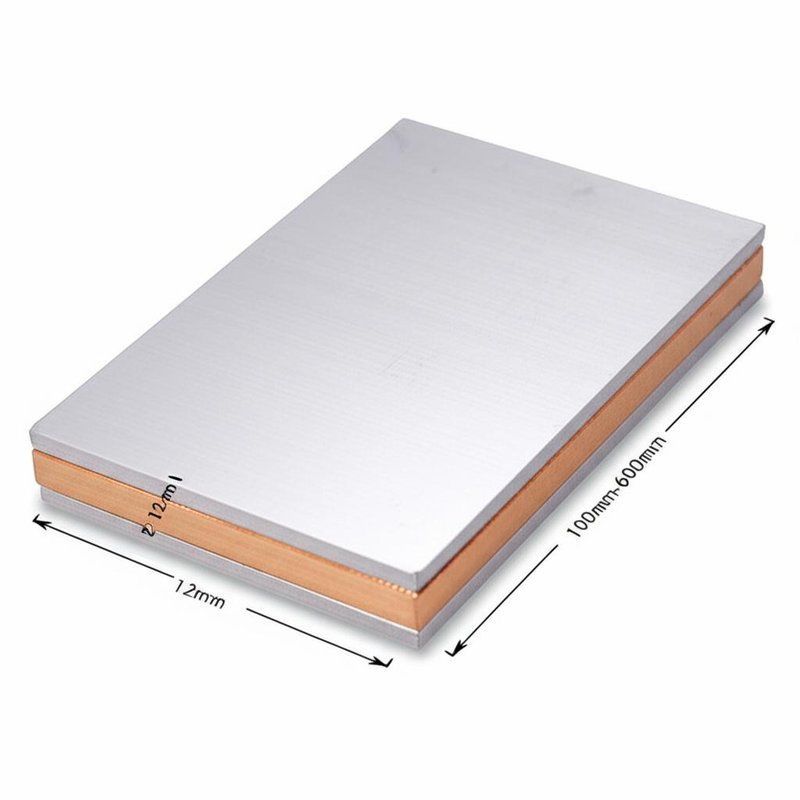 2-12 mm Espessura Placa revestida de titânio com material metálico revestido de cobre 100 mm-6000 mm comprimento