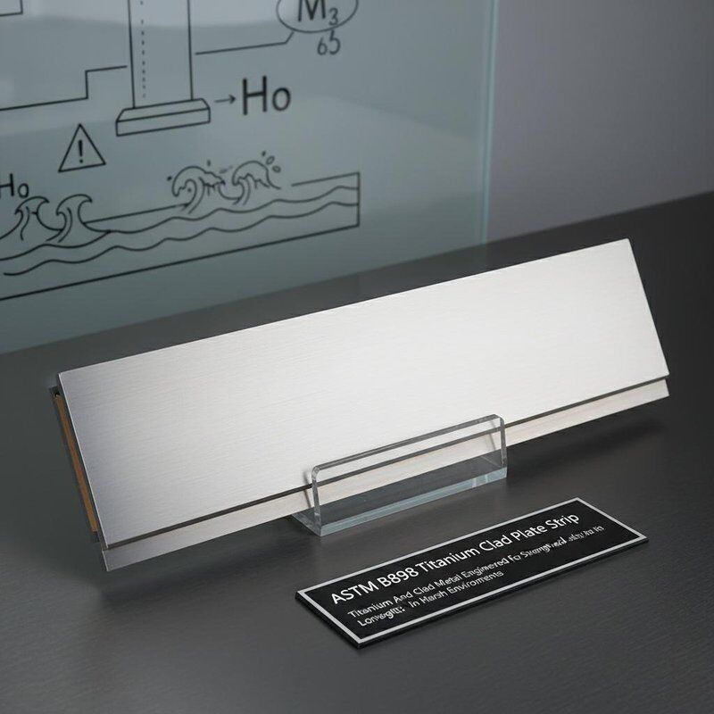ASTM B898 Titânio revestido de placa de tira Titânio e revestido de metal projetado para força e longevidade em ambientes adversos